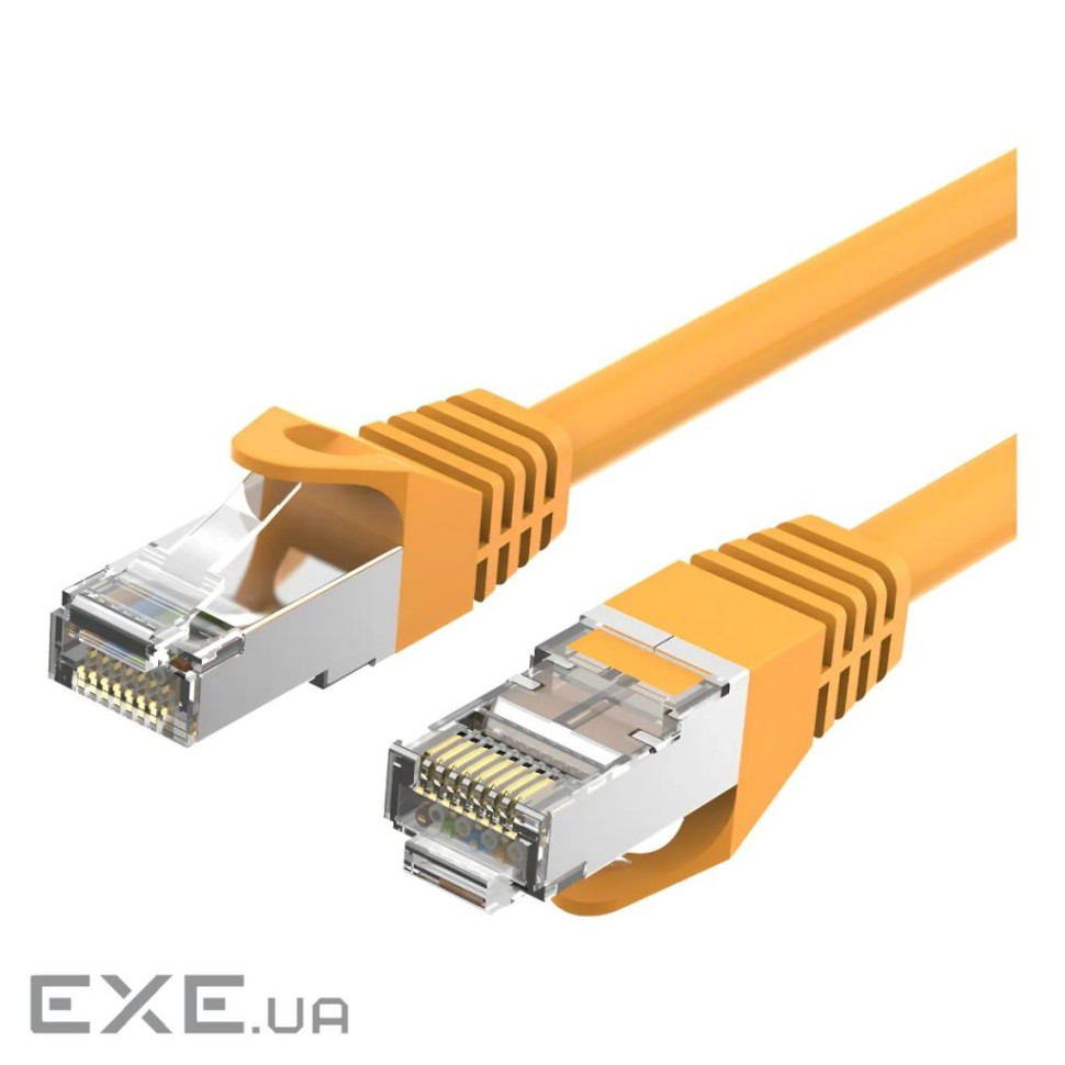 Патч-корд 3м, RJ-45 cat 6a S/FTP yellow Vention (VPC6SSTP-Y300)