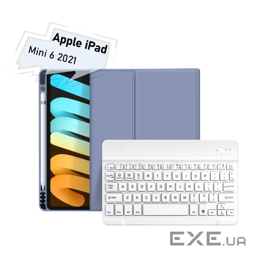 Чохол до планшета BeCover with keyboard Apple iPad Mini 6 2021 Purple (712991)