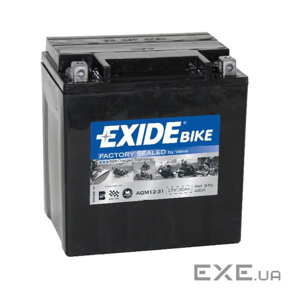 Акумулятор автомобільний EXIDE Ready AGM 30Ah Н Ев (-/+) (430EN) (AGM12-31)