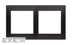 Рамка розетки Premium 2х, антрацит (DR2/48)