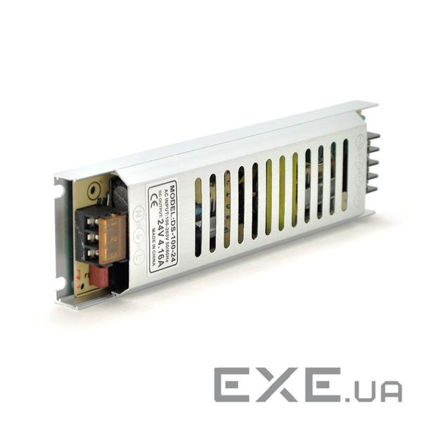 Імпульсний блок живлення 24В 4.17А (100Вт) перфорований SLIM (NRU-24-100)