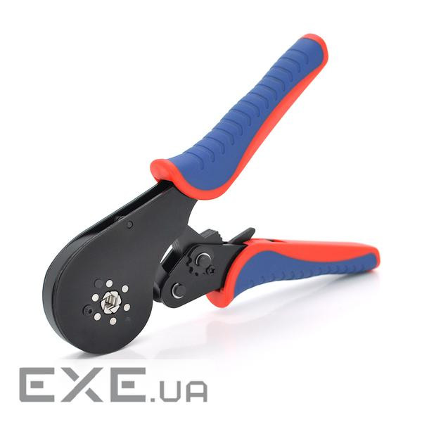 Кримпер CINLINELE HCS8 16-6 для обтиску кабельного наконечника, blue-red + набір (HCS8 16-6+VE1020)