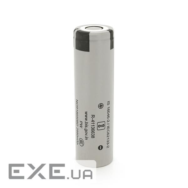 Акумулятор 18650 Li-Ion Panasonic NCR18650BD, 2980mAh, 10A, 4.2 / 3.6 / 2.5V, Gray (NCR18650BD-2980)