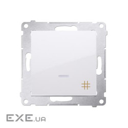 Выключатель Premium перекрестный 1x с подсветкой, белый (DW7L.01/11)