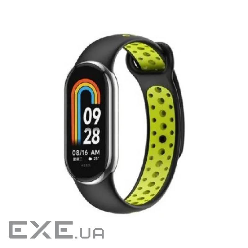 Ремешок BeCover Vents Style для Xiaomi Mi Smart Band 9 Black Green (711984)