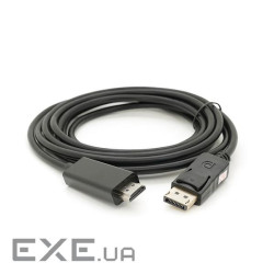Конвертер Display Port (тато) на HDMI (тато) 3,0m (пакет ) (YT-DP(M) / HDMI(M)-3,0m)