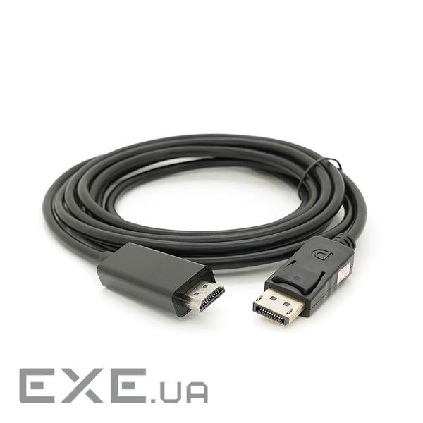 Конвертер Display Port (тато) на HDMI (тато) 3,0m (пакет ) (YT-DP(M) / HDMI(M)-3,0m)