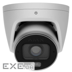 8 Mp IP варіофокальна відеокамера з гібридним підсвічуванням Ajax TurretCam HLVF (8 Mp) White (2.8-1