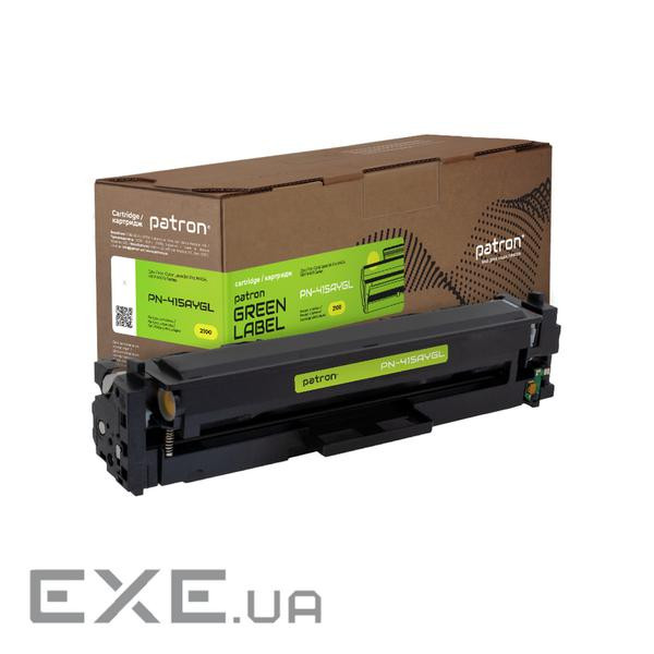 Картридж Patron HP 415A (W2032A) Green Label, yellow (PN-415AYGL)