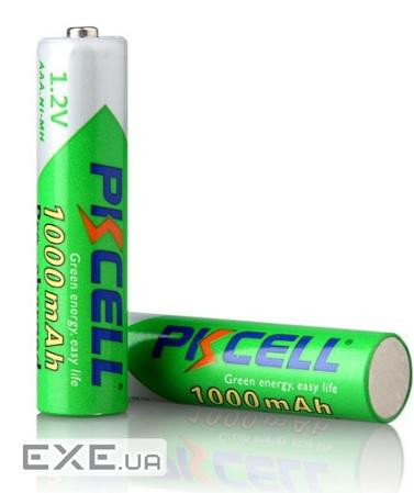 Акумулятор PKCELL 1.2V AAA 1000mAh NiMH Already Charged, 2 штуки в блістері ціна за блістер , (9322)
