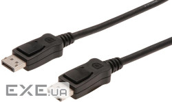 Кабель Displayport (AM/AM) DIGITUS 2м, Black/ Чорний , bulk (AK-340100-020-S)