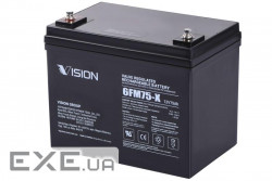 Акумуляторна батарея  Vision 12V 75Ah (6FM75-X)