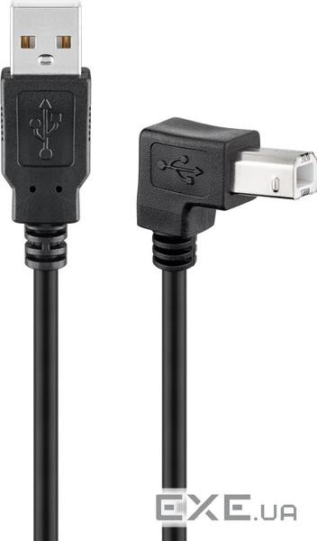 Кабель принтера Goobay USB2.0 A-B M/M 5.0m, AWG28 90 вниз 2xShielded Cu (75.09.5118-60)