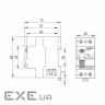 Диференційне реле (ПЗВ) Videx RESIST АС 2п 30мА 10кА 63А (VF-RS10-DR2AC63)