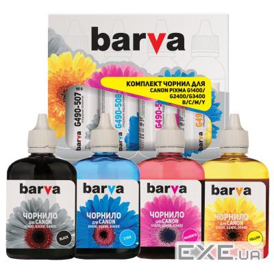 Чорнило Barva CANON GI-490 B/C/M/Y 4*90г (CG490-090-MP/G490-090-MP) (I-BAR-CG490-090-MP)