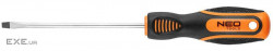 Викрутка Neo Tools шліцева 4x100 мм , CrV (04-172)