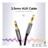 Кабель мультимедійний 3.5mm M to 3.5mm M 0.5m AV119 black Ugreen (10732)