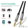 Кабель мультимедійний 3.5mm M to 3.5mm M 0.5m AV119 black Ugreen (10732)
