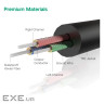 Кабель мультимедійний 3.5mm M to 3.5mm M 0.5m AV119 black Ugreen (10732)