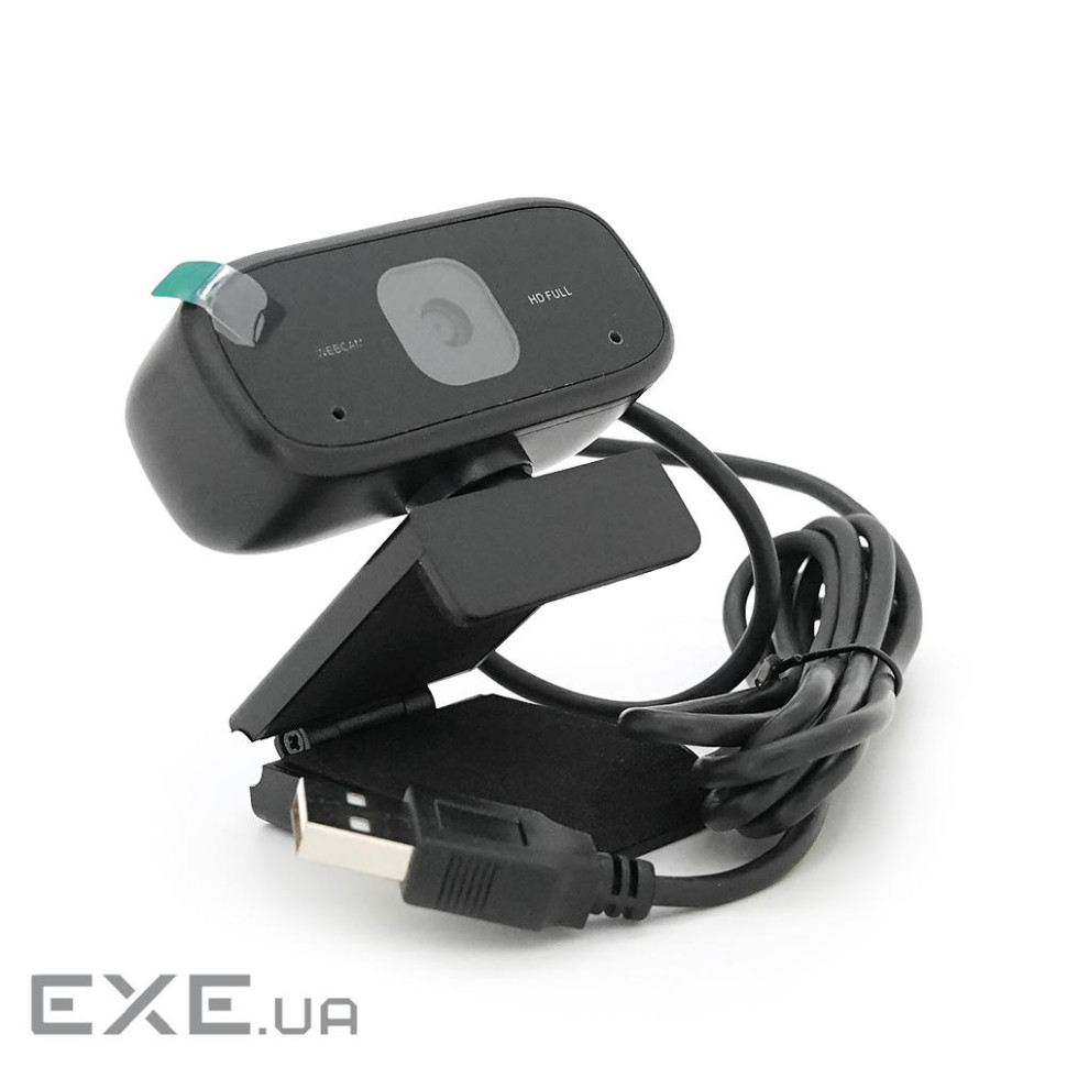Вебкамера з мікрофоном A51, 1080p 30fps, пласт. корпус, Black, BOX (YT-A51)