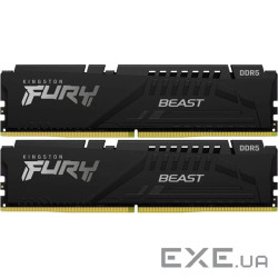 Модуль пам'яті KINGSTON FURY Beast EXPO DDR5 5600MHz 64GB Kit 2x32GB Black (KF556C36BBE2K2-64)