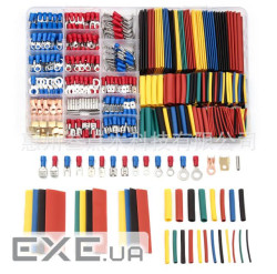 Набір клем холодного пресування в боксі, з набором термозбіжних кольорових трубок, 678шт. (YT-39404) . (YT-39404)