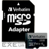 Карта пам'яті VERBATIM microSD Pro 32GB UHS-I U3 V30 A2 Class 10 + SD-adapter (47041)