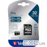 Карта пам'яті VERBATIM microSD Pro 32GB UHS-I U3 V30 A2 Class 10 + SD-adapter (47041)
