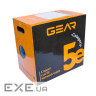 Кабель мережевий UTP 305м , cat.5e, CU, REELEX, 4*2*0,51, PVC, indoor, grey GEAR (GEC-UTPCUR051305)