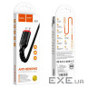 Кабель HOCO X59 USB to Micro 2.4A, 1m, nylon, TPE connectors, Black (6931474744890)