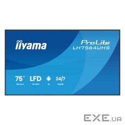 Монітор VA РК дісплей, 3840х2160, 500 кд/м2, 24 /7, ОС Андроід 14, 2xHDMI/1xUSB-C/ (LH7564UHS-B1AG)