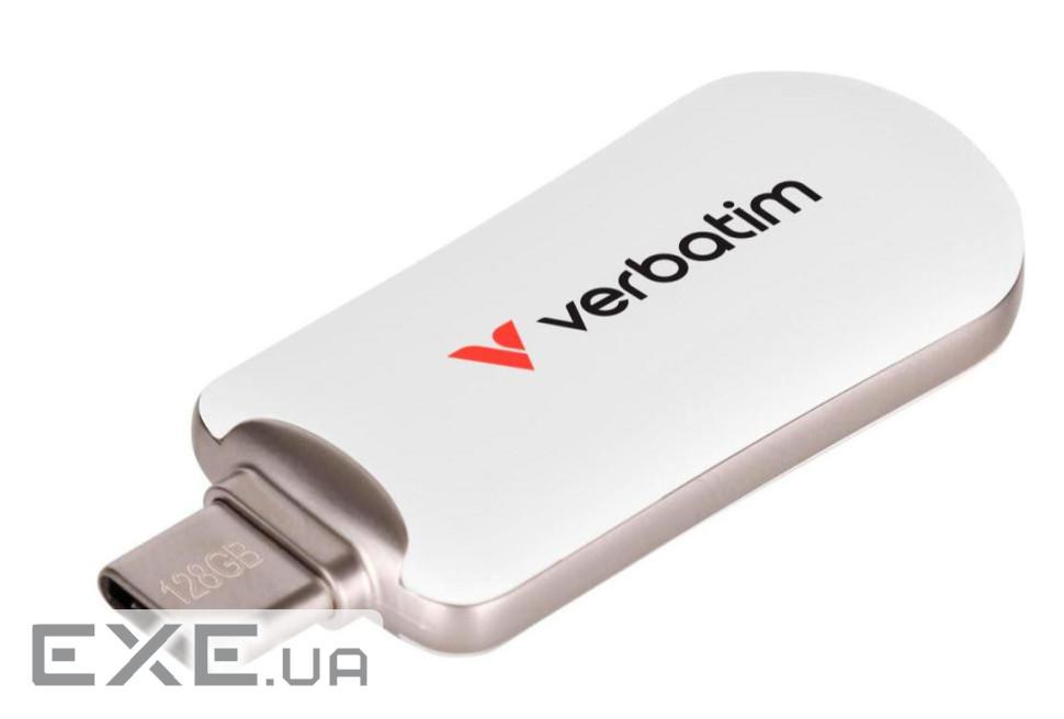 Флеш -накопичувач Verbatim Plectra USB-C білий 64 ГБ (USB 3.2 Gen 1) (30228)
