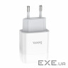 Зарядний пристрій Hoco C73A Glorious (2USB, 2.4а ) White (6931474712912)