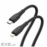 Дата кабель USB-C to Lightning 1.0m PD30W textured PVC black ColorWay (CW-CBPDCL094-BK)