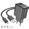 Зарядний пристрій HOCO CS21A Rich USB QC3.0 + cable USB to Micro 5P Black (6942007609890)