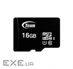Карта пам'яті TEAM microSDHC 16GB UHS-I Class 10 (TUSDH16GCL10U02)