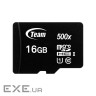 Карта пам'яті TEAM microSDHC 16GB UHS-I Class 10 (TUSDH16GCL10U02)