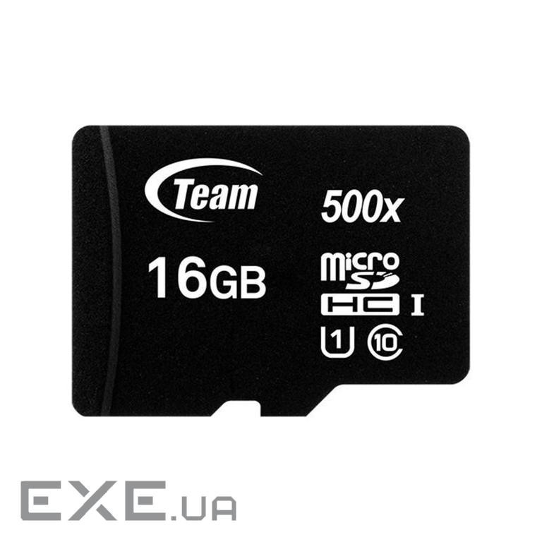 Карта пам'яті TEAM microSDHC 16GB UHS-I Class 10 (TUSDH16GCL10U02)