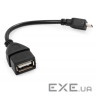 Перехідник OTG USB 2.0 AF to Micro 5P 0.15m Vinga (VCPDCOTGMBK)