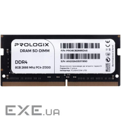 Модуль пам'яті PROLOGIX SO-DIMM DDR4 2666MHz 8GB (PRO8GB2666D4S)