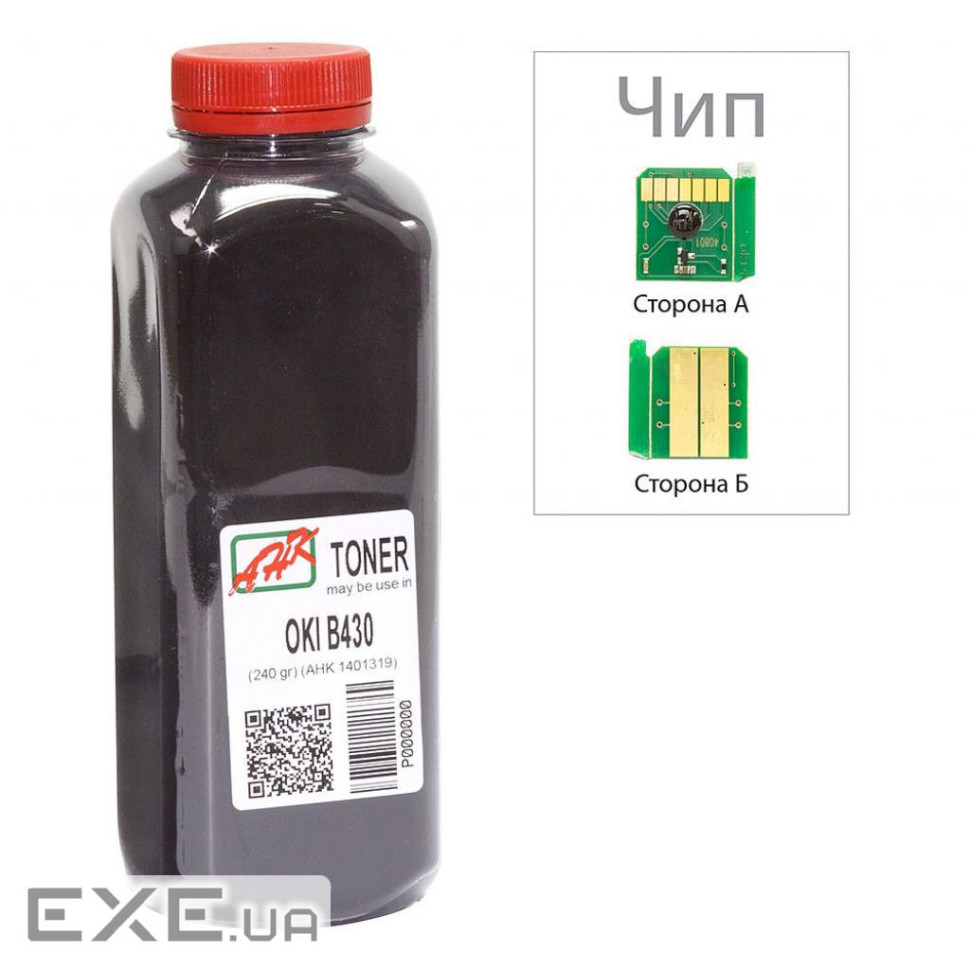 Тонер OKI B430 240г+chip AHK (1401338)