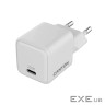Зарядний пристрій Canyon CU20C GaN 20W 1xPD EU White (CNS-CUW20C)