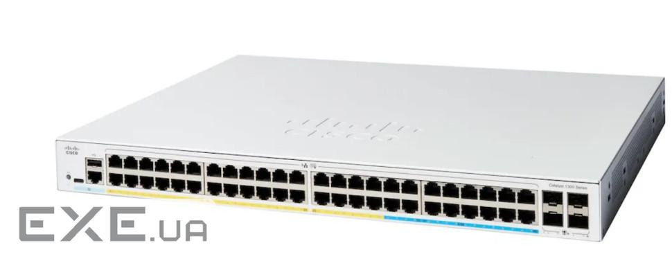 Catalyst 1300 48-port GE, Full PoE, 4x1G SFP (C1300-48FP-4G)