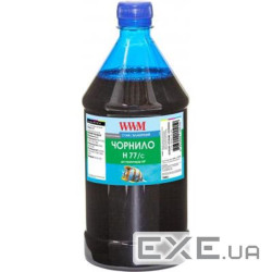 Чорнило WWM HP №177/85 1000г Cyan (H77/C-4)