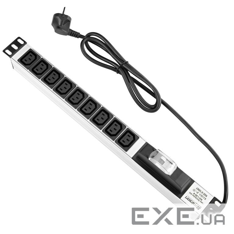 Розетка C13 MIRSAN Group PDU 9XIEC 320 C13 ГНЕЗДА, 1U, 19 ДЮЙМ, БЕЗ перемикач, ро (MR.PRZ1U9IE.C13)