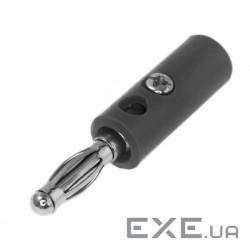 Наконечник кабельний, гвинтова фіксація, діаметр 4 мм, чорний, 100 штук в упаковці, ціна за (04208) (04208)