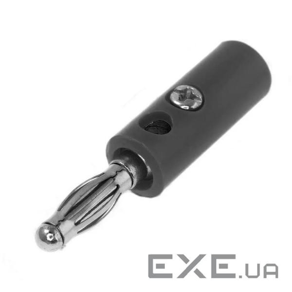 Наконечник кабельний, гвинтова фіксація, діаметр 4 мм, чорний, 100 штук в упаковці, ціна за (04208) (04208)