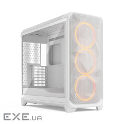Корпус E-ATX без БЖ, білий, скло Meshify 3 XL White RGB TG Clear Tint FRACTAL DESIGN (FD-C-MES3X-06)