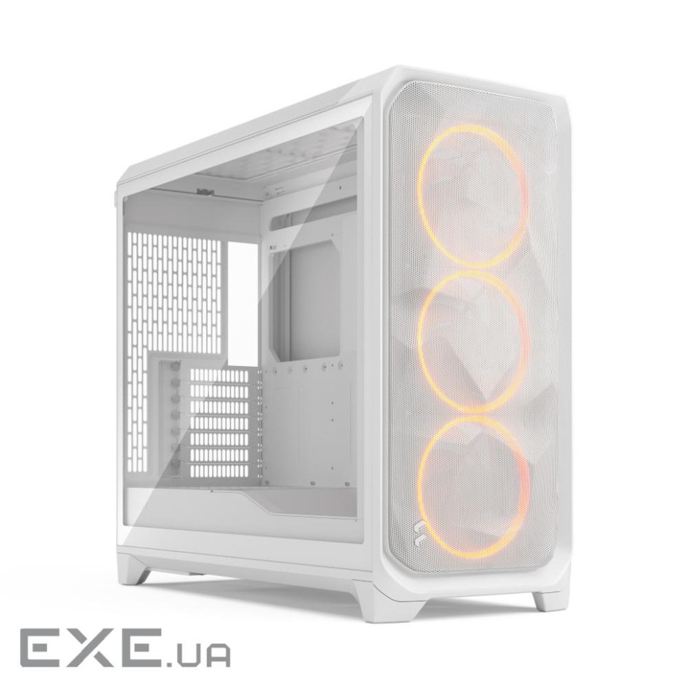 Корпус E-ATX без БЖ, білий, скло Meshify 3 XL White RGB TG Clear Tint FRACTAL DESIGN (FD-C-MES3X-06)