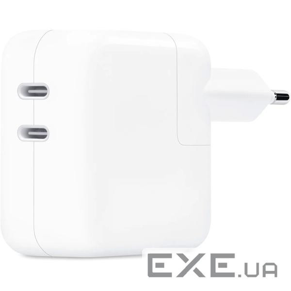 Зарядний пристрій Apple 35W Dual USB-C Power Adapter Model A2676 (MW2K3ZM/A)